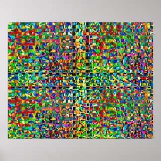 Zazzling-Regenwaldmuster Poster