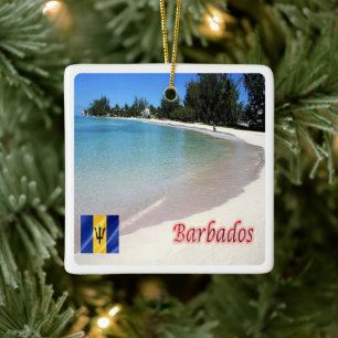 zB007 BARBADOS Strand, Meerblick, Keramikornament