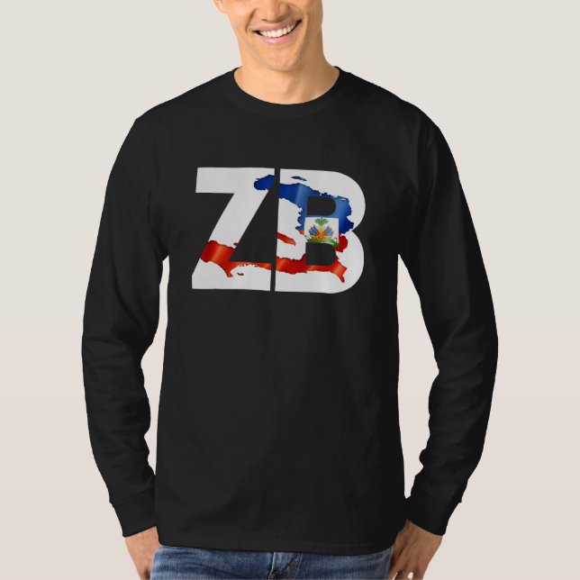ZB aka Zoe Boy Haitian Flag T-Shirt (Vorderseite)