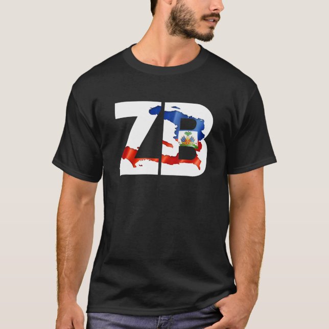 ZB aka Zoe Boy Haitian Flag T-Shirt (Vorderseite)
