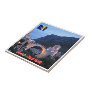 zBA009 MOSTAR STARI MOST Bosnien und Herzegowina, Fliese