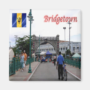 zBB004 BRIDGETOWN, Barbados, Amerika, Kühlschrank Magnet