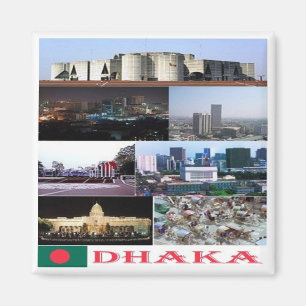 zBD004 DHAKA, Bangladesch, Asien, Kühlschrankmagne Magnet