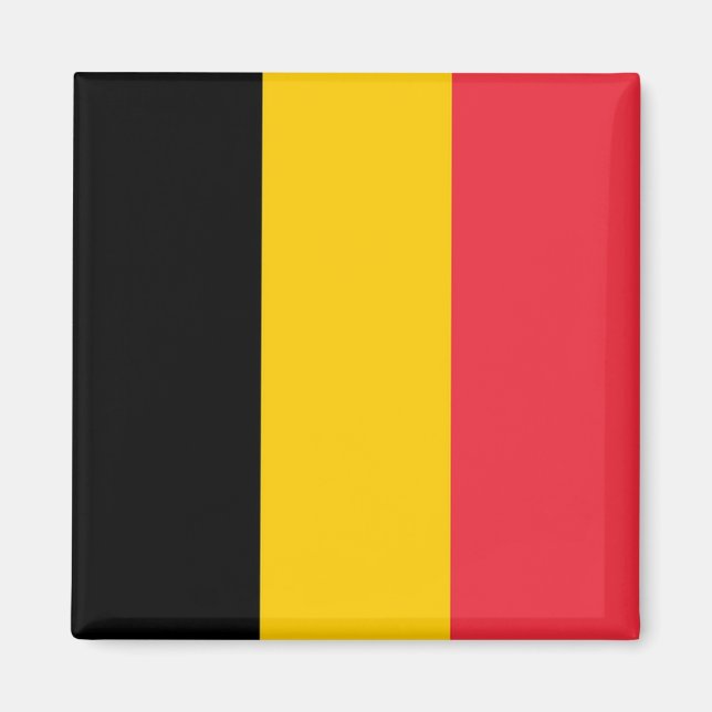 zBE001 BELGIAN FLAG Belgium - Fridge Magnet (Vorne)