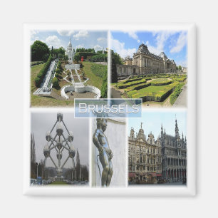 zBE005 BRUSSELS, Manneken Pis, Belgium, Fridge Magnet