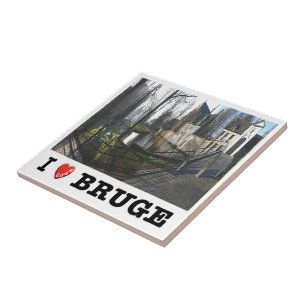 zBE037 BRUGES The Outside Beguine Belgien Fliese