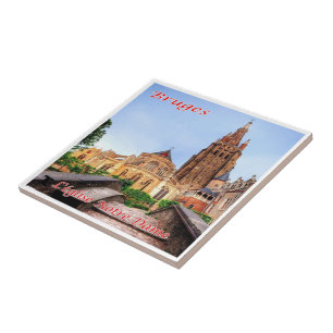 zBE038 BRUGES The Notre Dame, Belgien, Fliese