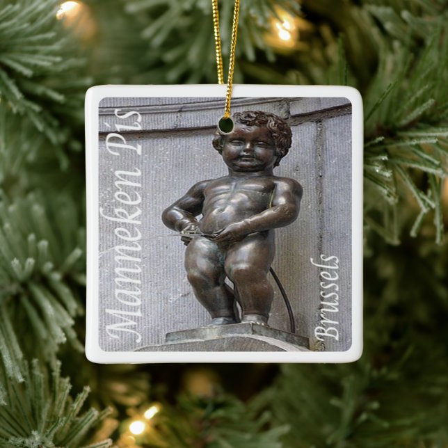 zBE046 MANNEKEN PIS Brüssel Brüssel Keramikornament (Baum)