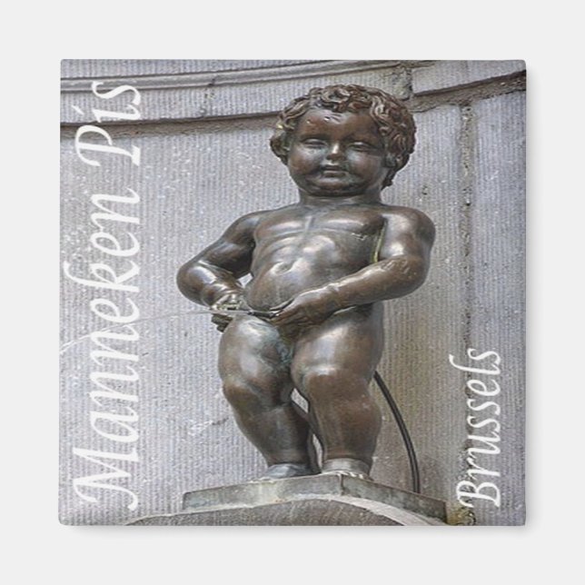 zBE046 MANNEKEN PIS Brüssel Brüssel, Kühlschrank Magnet (Vorne)