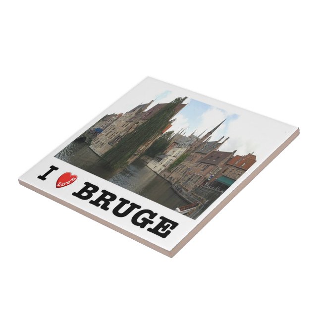 zBE051 BRUGES, I Liebe, Fliese (Seite)
