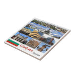 zBG009 SOFIA Bulgarien Collage, Fliese<br><div class="desc">Hier finden Sie das Andenken Ihres Urlaubs. (zBG009 SOFIA Bulgarien Collage Keramik Fliesen). Erleben Sie Freunde und Verwandte mit den einzigartigen Souvenirs von Ihrer großartigen Reise. Probier uns! #LeoPepeDesign - Europa bulgaria,  leopepedesign,  Reise-Foto Tourismus,  Geschenkartikel Gadget Keramik Fliesen,  Collage Mosaik Potpourri.</div>