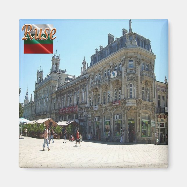 zBG011 RUSE Bulgarien. Kühlschrank Magnet (Vorne)