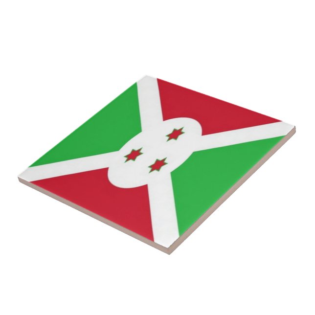 zBI001 BURUNDI FLAG, Afrika, Fliese (Seite)