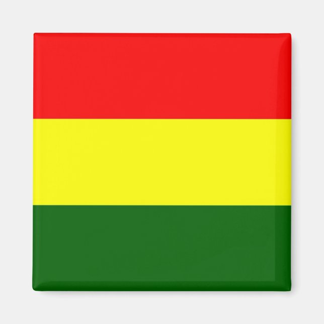 zBO001 BOLIVIA, Flag, Amerika, Kühlschrank Magnet (Vorne)