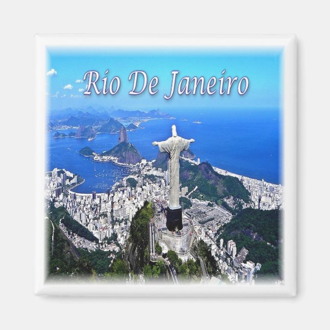 zBR005 RIO DE JANEIRO, Christ Redeemer, Kühlschran Magnet (Vorne)