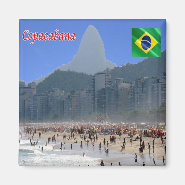 zBR040 COPACABANA, Rio de Janeiro, Brasilien, Kühl Magnet (Vorne)
