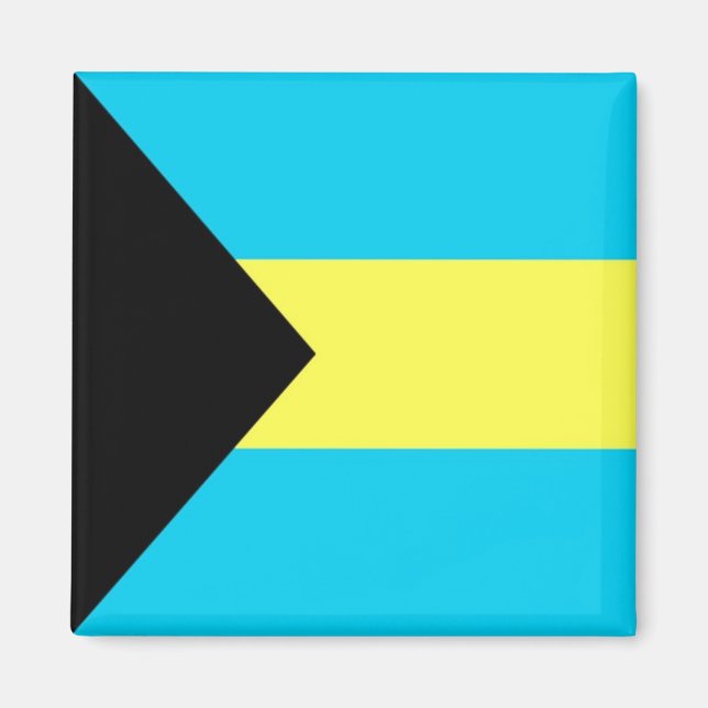 zBS001 BAHAMAS, Flag, Amerika, Kühlschrank Magnet (Vorne)