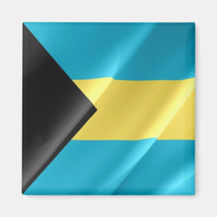 zBS002 BAHAMAS, Waving Flag, Amerika, Kühlschrank Magnet
