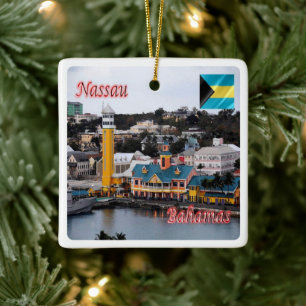 zBS009 NASSAU, Cruise Ship Terminal, Bahamas, Keramikornament