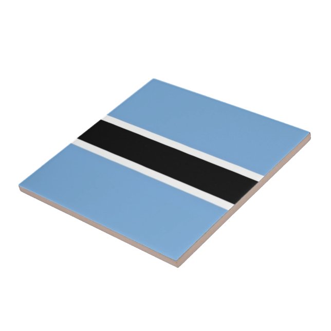 zBW001 BOTSWANA FLAG, Afrika, Fliese (Seite)