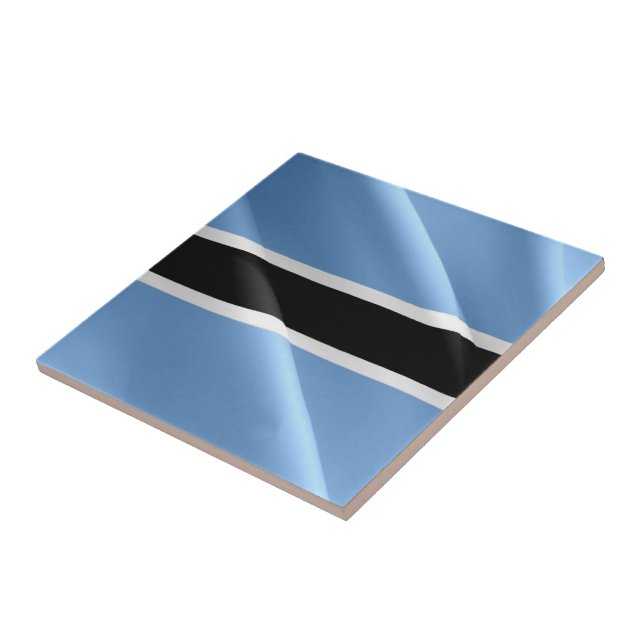 zBW002 BOTSWANA WAVING FLAG, Afrika, Fliese (Seite)