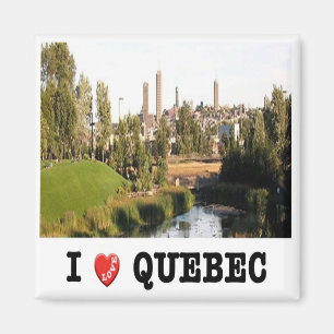 zCA019 QUEBEC I Liebe, Kanada, Amerika, Kühlschran Magnet