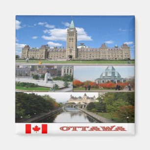zCA023 OTTAWA, Mosaik, Kanada, Amerika, Kühlschran Magnet