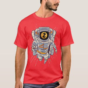 Zcash Crypto T-Shirt, Zcash Astronaut zum Mond T-Shirt