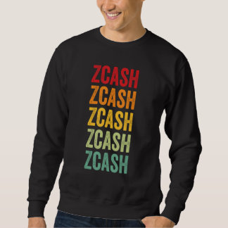 Zcash Krypto Regenbogen Textdesign Sweatshirt