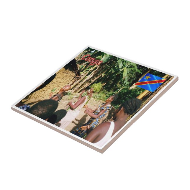 zCD007 CONGO, Afrika, Fliese (Seite)