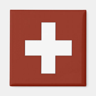 zCH001 SWISS FLAG Schweiz - Kühlschrankmagnet Magnet