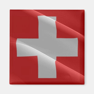 zCH002 welgend FLAG SWISS - Kühlschrankmagnet Magnet