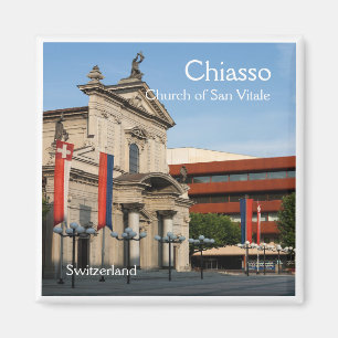 zCH008 CHIASSO Schweiz, Kühlschrankmagnet Magnet