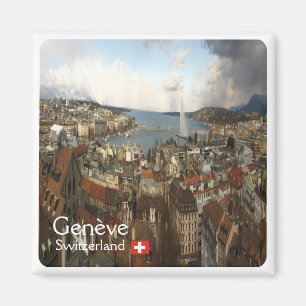 zCH010 GENÈVE Schweiz - Kühlschrankmagnet Magnet