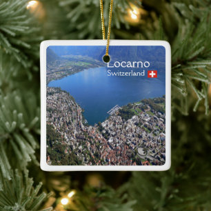 zCH012 LOCARNO. Schweiz, Keramikornament