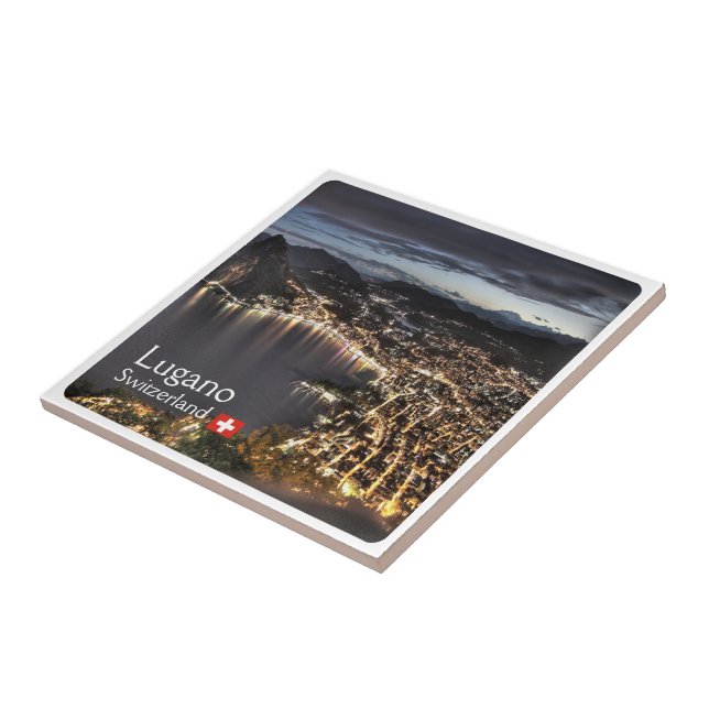 zCH014 LUGANO Schweiz - Fliese (Seite)
