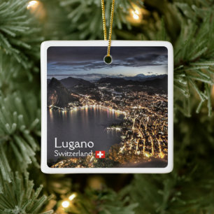 zCH014 LUGANO, Schweiz, Keramikornament