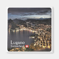 zCH014 LUGANO Schweiz - Kühlschrankmagnet