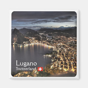 zCH014 LUGANO Schweiz - Kühlschrankmagnet Magnet