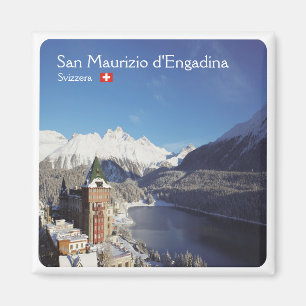 zCH018 SAN MAURIZIO D'ENGADINA Kühlschrankmagnet S Magnet