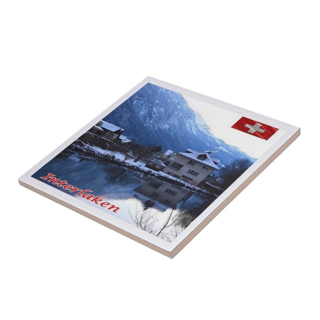 zCH025 INTERLAKEN Schweiz - Fliese (Seite)