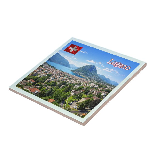 zCH027 LUGANO Schweiz - Fliese (Seite)