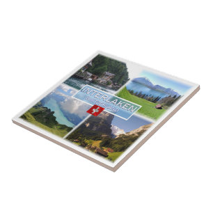 zCH051 INTERLAKEN Lake Thun Thunerse Swiss, Fliese