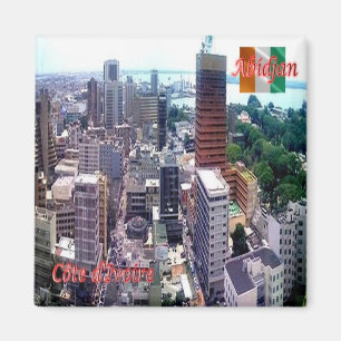 zCI003 ABIDJAN, IVORY COAST, Afrika, Kühlschrank Magnet