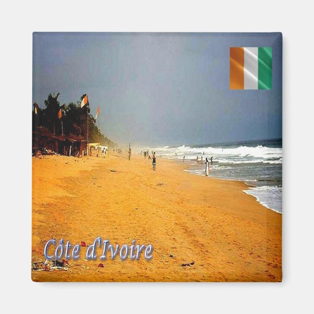 zCI008 IVORY COAST Beach, Afrika, Kühlschrank Magnet (Vorne)