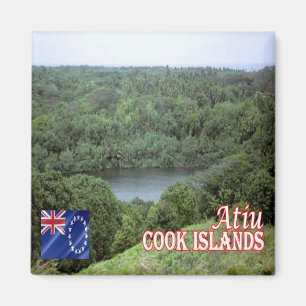 zCK004 ATIU, LAKE TIROTO, Cookinseln, Kühlschrank Magnet