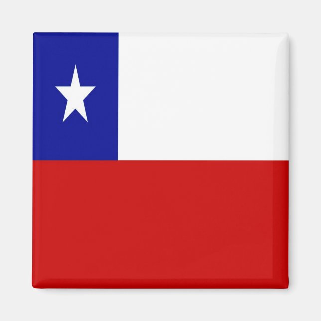 zCL001 CHILE, Flagge, Amerika, Kühlschrank Magnet (Vorne)