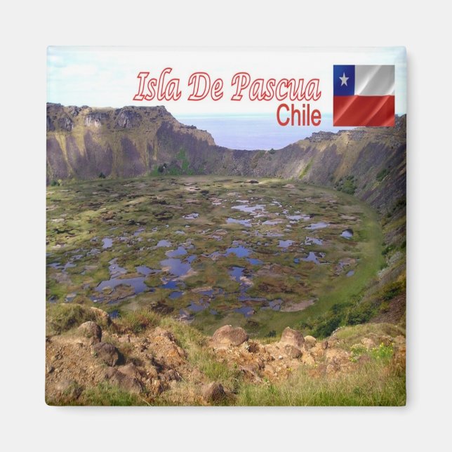 zCL012 ISLA DE PASQUA, Rano Kau Vulkankaldera, Magnet (Vorne)