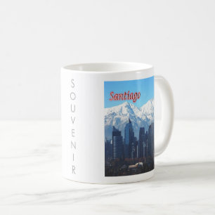 zCL018 SANTIAGO Skyline, Amerika, Kaffeetasse