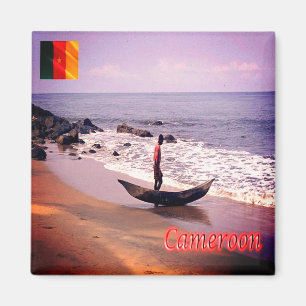 zCM009 CAMEROON Panorama, Afrika, Kühlschrank Magnet
